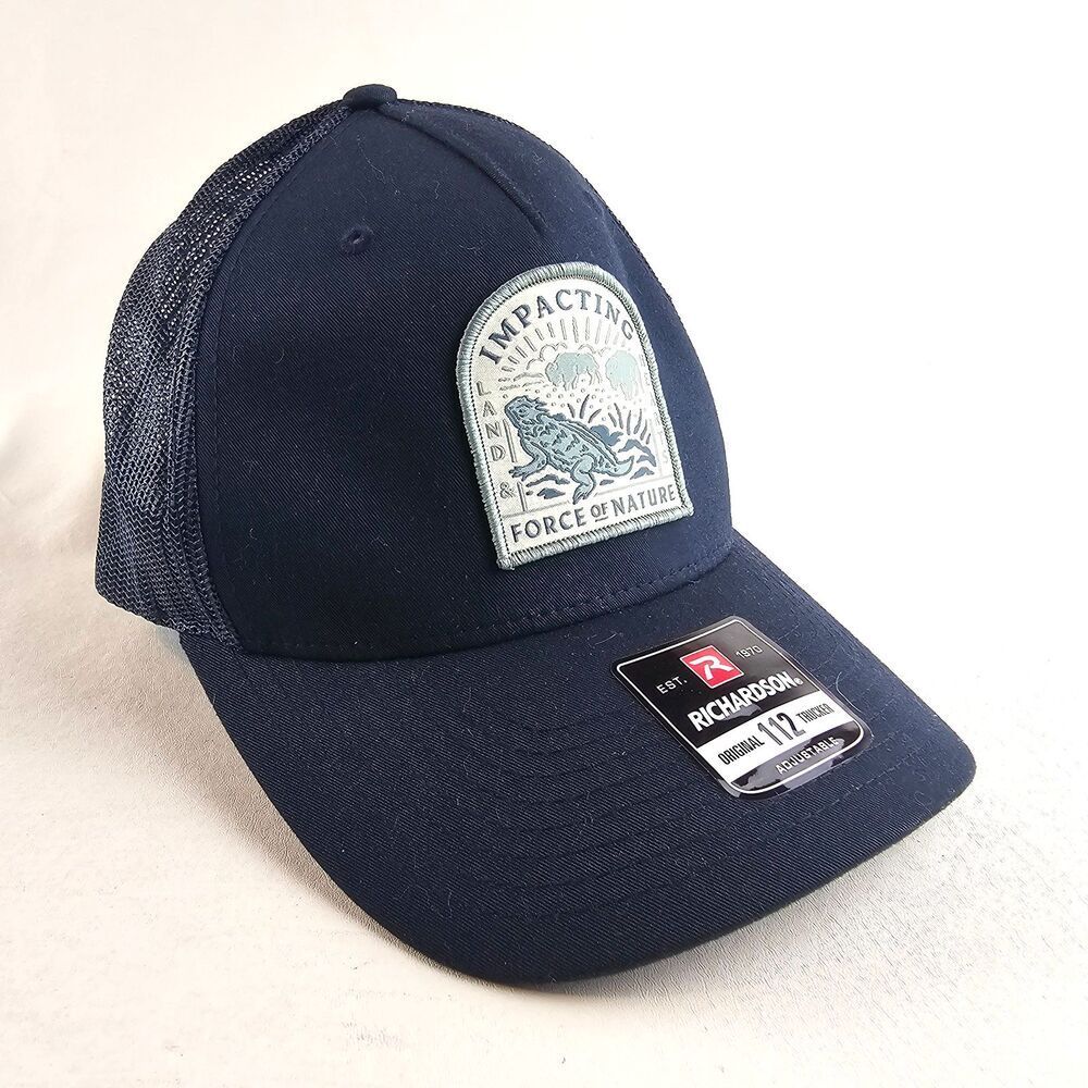 Impacting Landscapes Force of Nature Navy Richardson 112 Trucker Hat Adjustable